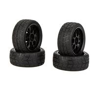 FURREN 4pcs High Performance 1/10 Car Rim Wheels and Tires 20101 for RC Car