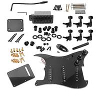 FURREN Complete DIY Accessory Kit for Electric Guitar Including Pre-Wired Pickguard Bridge Pickups And Other Guitar Accessories