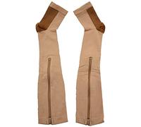 FURREN Compression Stockings Nylon Zipper Compression Sock Leg Knee Support Open Toe Preventing Varicose Veins Stretch Socks(Color) XXL