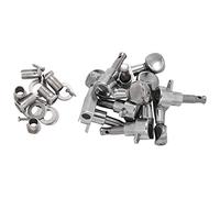 FURREN Flower Tuning Pegs/Strings for /Telephone/Acoustic Guitar 6L Silver