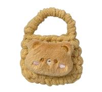 Furry Animal Coin Pouches Practical Knitted Bag Earphone Case Purse Organized Plush Storage Bags for Travel Or School Cartoon Coin Purse