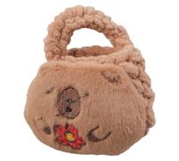 Furry Animal Coin Pouches Practical Knitted Bag Earphone Case Purse Organized Plush Storage Bags for Travel Or School Cartoon Coin Purse