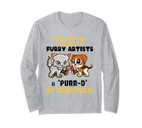 Furry Artists A 'Purr-D' of Creatives Quotes for Pet Owners Long Sleeve T-Shirt