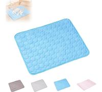 Furry Basics Dog Cooling Mat,Furrybasics Cooling Mat, Pet Air Conditioning Bed,Summer Indoor Dog Pad, Washable-Portable Pet Soft Pad,for Small Medium Large Dogs and Cat (Bule, XL)