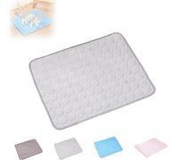 Furry Basics Dog Cooling Mat,Furrybasics Cooling Mat, Pet Air Conditioning Bed,Summer Indoor Dog Pad, Washable-Portable Pet Soft Pad,for Small Medium Large Dogs and Cat (Gray, XL)