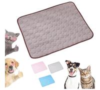 Furry Basics Dog Cooling Mat, Furrybasics CoolingMat, Pet Ice Silk Self Coolpad, Thickened Anti-Scratch, Indoor Use, Washable for Small Medium Large Dogs and Cats (Brown,Small)