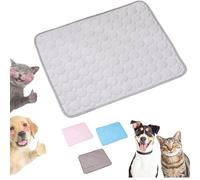 Furry Basics Dog Cooling Mat, Furrybasics CoolingMat, Pet Ice Silk Self Coolpad, Thickened Anti-Scratch, Indoor Use, Washable for Small Medium Large Dogs and Cats (Gray,X-Small)