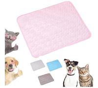 Furry Basics Dog Cooling Mat, Furrybasics CoolingMat, Pet Ice Silk Self Coolpad, Thickened Anti-Scratch, Indoor Use, Washable for Small Medium Large Dogs and Cats (Pink,Small)