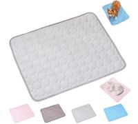 Furry Basics Dog Cooling Mat, Furrybasics Coolingmat, Summer Indoor Dog cooling Pad, Dogs Coolings mat, Pet Cooling Mats for Dogs Cats, Non-Slip,Washable & Portable (Gray, M-62 * 50cm)