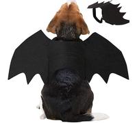 Furry Bat Costume for Cats & Small-Medium Dogs - Giant Simulation Bat Outfit for Party Role-Playing & Decoration