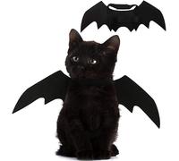 Furry Bat Costume for Cats & Small-Medium Dogs - Giant Simulation Bat Outfit for Party Role-Playing & Decoration