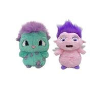 Furry Bibble Plushies, Purple Hair Kawaii Chubby Elf Plush Doll, Super Soft Hit Animated Movie Character Plush Toy, Creative Role Throw Pillow, Funny Cute Home Decor Collectibles Stuffed Toys (Pink)