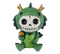 Furry Bones Tatsu Japanese Dragon Costume Skeleton Monster Sit Up Ornament Figurine by Gifts & Decor