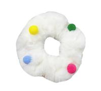 Furry Bowknot Hair Band For Women Girl Fashion Elastic Scrunchies Ponytail Holder Female Hairtie Winter Hair Circles
