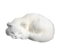 Furry Cat Toy - Realistic Sleeping Cat 8.3 Inch | Versatile Sleeping Cat Animal | Playful Sleeping Cat Doll In Synthetic Fur | Puntel