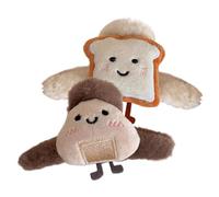 Furry Claw Clip, Cute Hair Clip, Plush Toast Hair Claw, Non-Slip Large Hair Clip Headpiece, Hair Clip with Strong Hold for Various Hairstyles