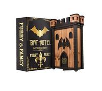 Furry & Fancy Bat Houses for Outdoors - Gothic Bathouse for Outdoors Hanging - Large 2-Chamber Bat Cave for Up to 80 Bats - Handmade Wooden Castle Bat House for Outside - Easy Installation