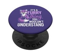 Furry Fandom Animal Fursonas Cosplay Furry Thing PopSockets Adhesive PopGrip