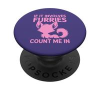 Furry Fandom Animal Fursonas Furries PopSockets Adhesive PopGrip