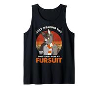 Furry Fandom Fursuit Fox Fursona Only Wearing This Meme Fan Tank Top