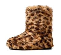 Furry Faux Fur Snow Boots Winter Fuzzy Fluffy Shoes Suede Fashion Boots