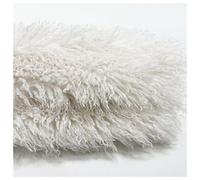 Furry Faux Sheep Wool Fleece 5cm Long Pile Faux Fur Fleece Fabric Soft Curly Woolly Pile Fleece Material, for Cosplay Apparel Accessories Floor Decorations, 50x175cm (Color : White)