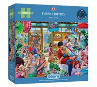 Furry Friends 500 Extra Large Piece Jigsaw Puzzle for Adults| Sustainable Puzzle for Adults | Great Gift for Adults | Gibsons Games