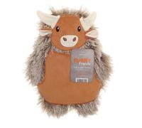 Furry Friends Animal Design Hot Water Bottle with Novelty Cover (Connie Cow)