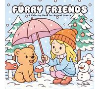 Furry Friends: Cozy & Supercute Colouring Book for Animal Lovers, minimalist style ( Sissi Doodle ) (Simple Magic Coloring ( 7 books))