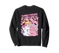 Furry Friends Forever Cute Anime Bunny Sweatshirt