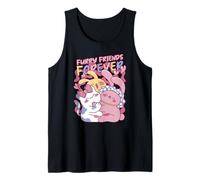 Furry Friends Forever Cute Anime Bunny Tank Top