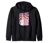 Furry Friends Forever Cute Anime Bunny Zip Hoodie