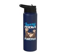 Furry Friends Forever Ferret Owner Stainless Steel Insulated Water Bottle