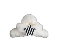 Furry Hair Clip Cute Strong Hold Catch, Single black stripe