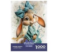 Furry Little Rabbit Jigsaw Puzzles for Adults Interesting Puzzle Game 1000 Pieces Educational Games for Adults Gifts 38x26cm/1000pcs