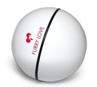 FURRY LOVE Wicked Ball Interactive Dog Toy | Self-Moving Motion Activated Ball | Active Rolling Ball for Dogs | USB Rechargeable | for Medium/Large Dogs - 35"", White