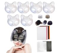 Furry Masque Kit - Soft Textile Synthetic Composition, Animal Protection, Expressive Partywear, Handmade Accessory Pack For Performance | For Carnival Dress Parade