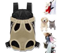 Furry Pawsy Carrier, 34 Style Furry Pawsy Cat Carrier, Pet Dog Carrier Front Chest Backpack, with Adjustable Comfortable Shoulder Straps, Breathable Mesh, Built-in Pet Lock, for Dog Cat (A04,M)