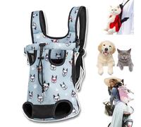 Furry Pawsy Carrier, 34 Style Furry Pawsy Cat Carrier, Pet Dog Carrier Front Chest Backpack, with Adjustable Comfortable Shoulder Straps, Breathable Mesh, Built-in Pet Lock, for Dog Cat (C03,M)
