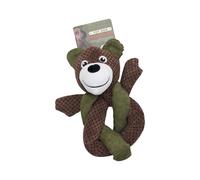 Furry Plush Animal Dog Chew Toy with BuiltIn Squeaky Sound for Various Breeds Mental Stimulation and Indoor Enrichment Squeaky Plush Animal Dog Toy