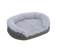 Furry Plush Dog Bed Soft Cushion Antislip Bottom Breeds Sofa Bed for Large Breeds Winter Warmth Home Indoor Decoration Large Dog Sofa
