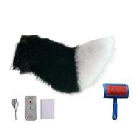 Furry Rider Tail, Fun Plush Motorcycle, Ornament with Remote Feature, Adjustable Swing Tail with Anime Style, Scooter Accessory with Playful Design, Female Gear for Commuting and Costume