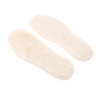 Furry Shoe Insoles Men Winter Boot Inserts Beige Size 39 | Imitation Rabbit and Felt, Insulation for Dry Feet, Easy Insertion for Boots and Casual Sneakers
