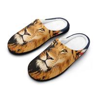Furry Slippers British Lion Of The Union Fluffy Slippers For Indoor | House Slipper Non Slip Casual Fuzzy Slippers For Spa Outdoor Bedroom