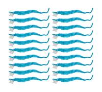 Furry Soft Plush Toy Set 20 Pcs Cute Fuzzy for Party Fun and Entertainment (Light Blue)