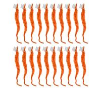 Furry Soft Plush Toy Set 20 Pcs Cute Fuzzy for Party Fun and Entertainment (Orange)