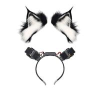 Furry Wolf Cosplay Party Anime COSPLAY Halloween Dynamic Ear Role Playing Props Prom Party Role Playing Accessories Dynamic Pet Ear Headwear