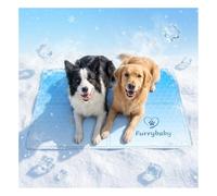 furrybaby Dog Cooling Mat for Extra Large Dogs, Pet Cooling Mat Self-Cooling Mat for Cat, Gel Cool Mat No Need to Refrigerate or Freeze, Apply Indoors Outdoors Car(Comb 120x80cm)
