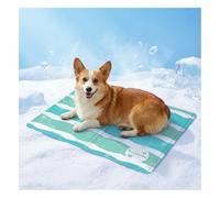 furrybaby Dog Cooling Mat for Medium Dogs, Pet Cooling Mat Self-Cooling Mat for Cat, Gel Cool Mat No Need to Refrigerate or Freeze, Apply Indoors Outdoors Car(Stripes 50x65cm)