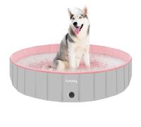 furrybaby Dog Pool, Durable Dog Paddling Pool Extra Large (Pink 160cm)